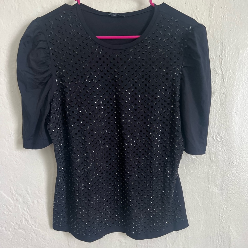 Black sparkling shirt